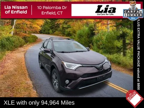 Black 2017 Toyota RAV4 XLE for sale in Enfield, CT