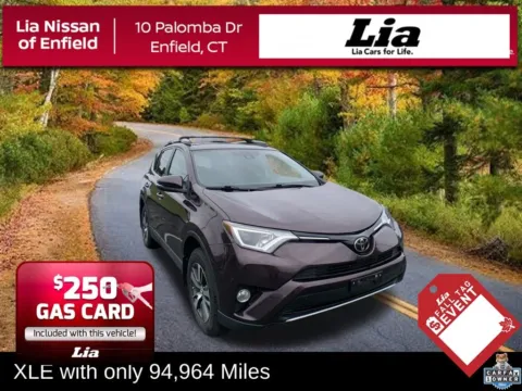 Black 2017 Toyota RAV4 XLE for sale in Enfield, CT