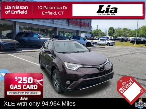 Black 2017 Toyota RAV4 XLE for sale in Enfield, CT
