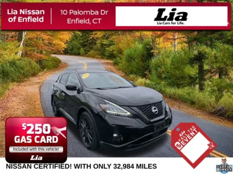 Black 2023 Nissan Murano SV for sale in Enfield, CT