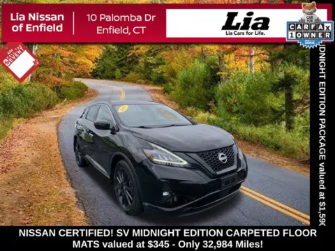 Black 2023 Nissan Murano SV for sale in Enfield, CT
