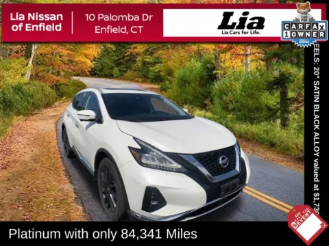 White 2020 Nissan Murano Platinum for sale in Enfield, CT