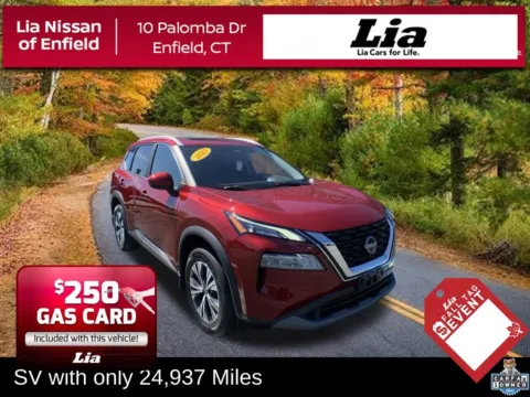 Red 2023 Nissan Rogue SV for sale in Enfield, CT