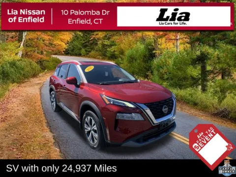 Red 2023 Nissan Rogue SV for sale in Enfield, CT