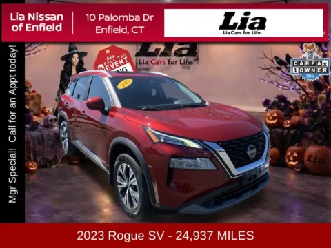 Red 2023 Nissan Rogue SV for sale in Enfield, CT