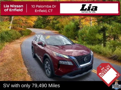 Red 2022 Nissan Rogue SV for sale in Enfield, CT