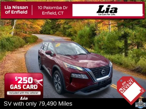 Red 2022 Nissan Rogue SV for sale in Enfield, CT