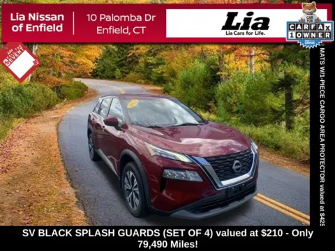 Red 2022 Nissan Rogue SV for sale in Enfield, CT