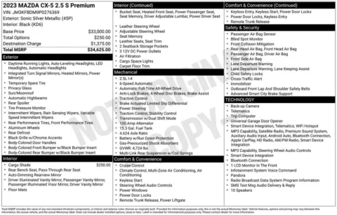 More photos of 2023 Mazda CX-5 2.5 S Premium Package at Lia Nissan of Enfield, CT