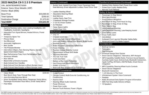 More photos of 2023 Mazda CX-5 2.5 S Premium Package at Lia Nissan of Enfield, CT