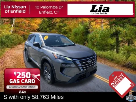 Gray 2024 Nissan Rogue S for sale in Enfield, CT