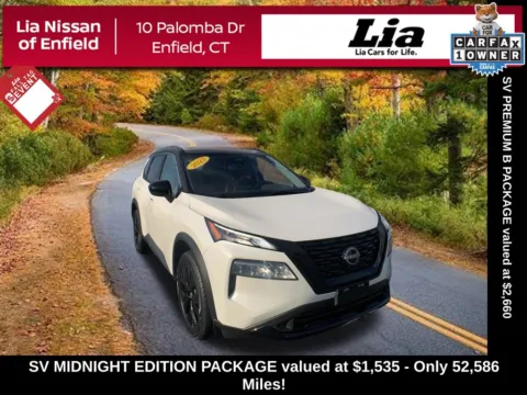 White 2023 Nissan Rogue SV for sale in Enfield, CT