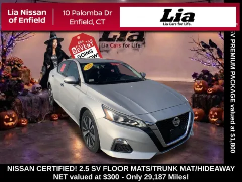 Silver 2021 Nissan Altima 2.5 SV for sale in Enfield, CT