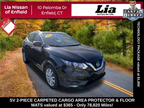Black 2022 Nissan Rogue Sport SV for sale in Enfield, CT