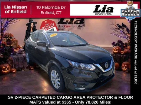 Black 2022 Nissan Rogue Sport SV for sale in Enfield, CT