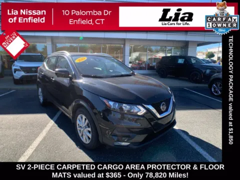 Black 2022 Nissan Rogue Sport SV for sale in Enfield, CT