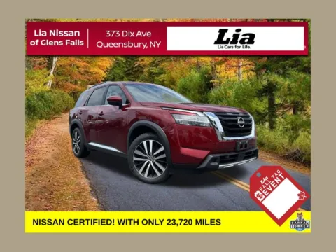 Red 2023 Nissan Pathfinder Platinum for sale in Queensbury, NY