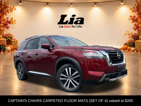Another view of 2023 Nissan Pathfinder Platinum for sale in Queensbury, NY at Lia Nissan of Glens Falls