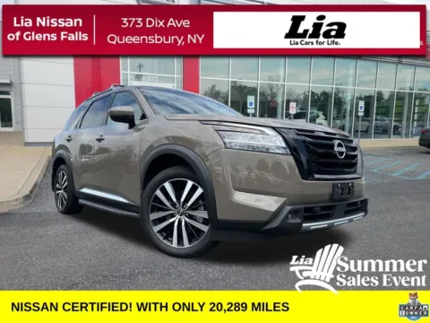 Beige 2024 Nissan Pathfinder Platinum for sale in Queensbury, NY