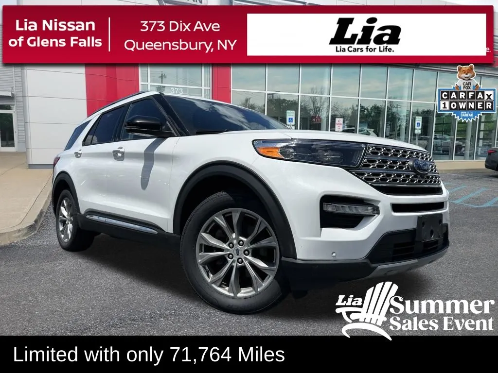 White 2022 Ford Explorer Limited for sale in Queensbury, NY