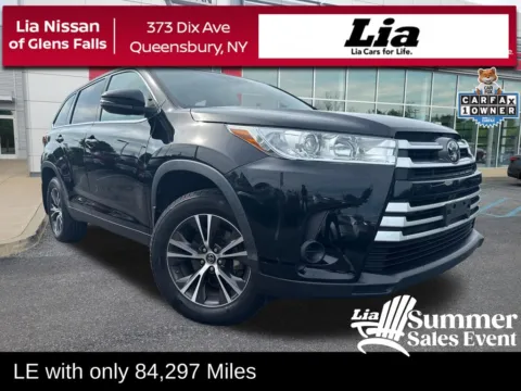 Black 2019 Toyota Highlander LE for sale in Queensbury, NY