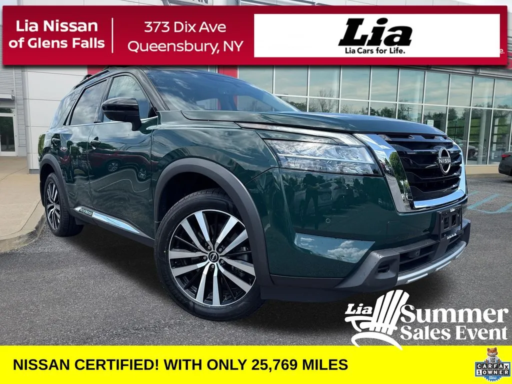 Green 2023 Nissan Pathfinder Platinum for sale in Queensbury, NY