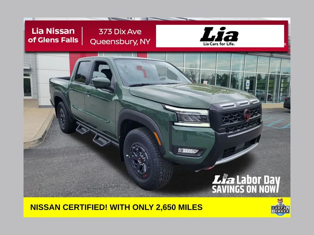 Green 2025 Nissan Frontier PRO-4X for sale in Queensbury, NY