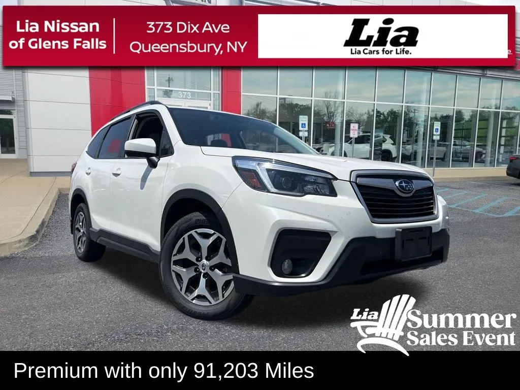 White 2021 Subaru Forester Premium for sale in Queensbury, NY