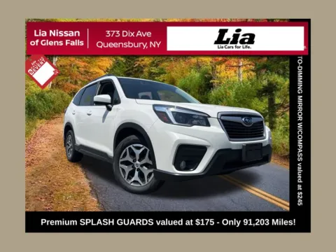 White 2021 Subaru Forester Premium for sale in Queensbury, NY