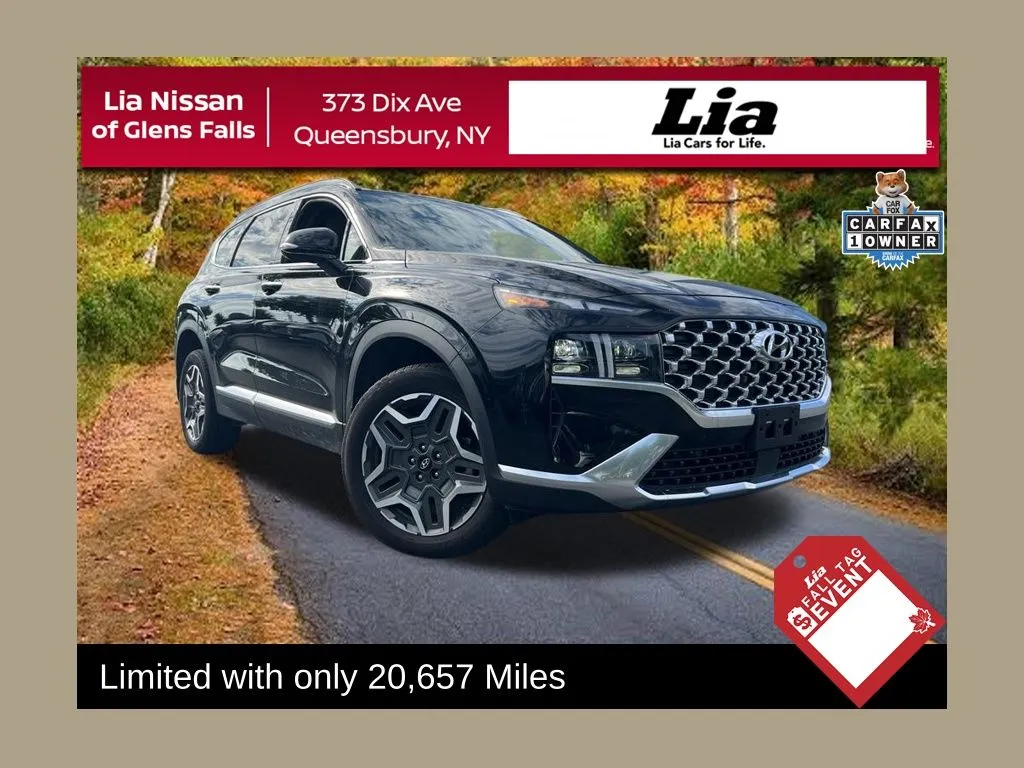 Black 2023 Hyundai Santa Fe Limited for sale in Queensbury, NY