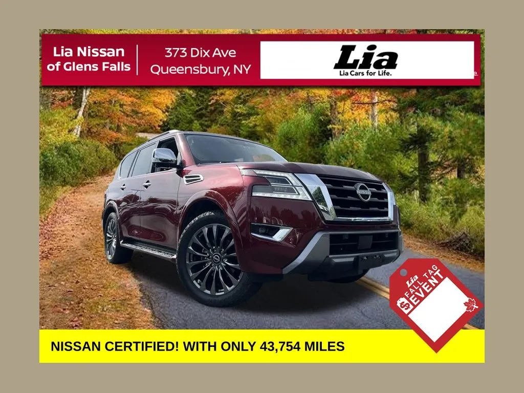 Red 2023 Nissan Armada Platinum for sale in Queensbury, NY
