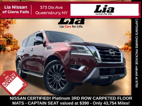 Red 2023 Nissan Armada Platinum for sale in Queensbury, NY