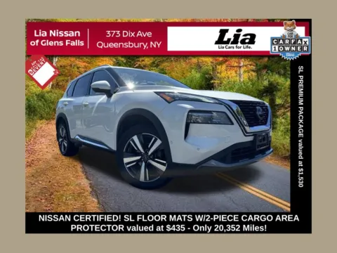White 2023 Nissan Rogue SL for sale in Queensbury, NY