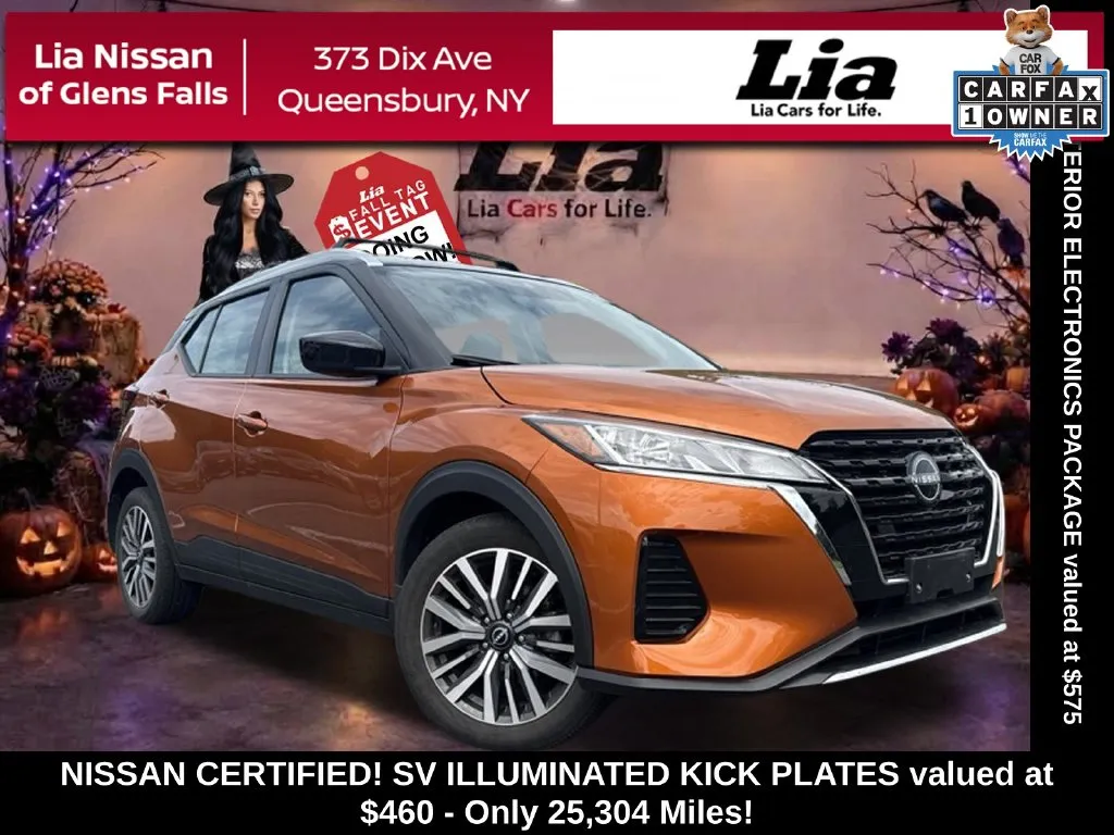 Orange 2024 Nissan Kicks SV for sale in Queensbury, NY