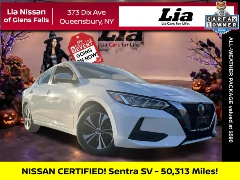 White 2023 Nissan Sentra SV for sale in Queensbury, NY