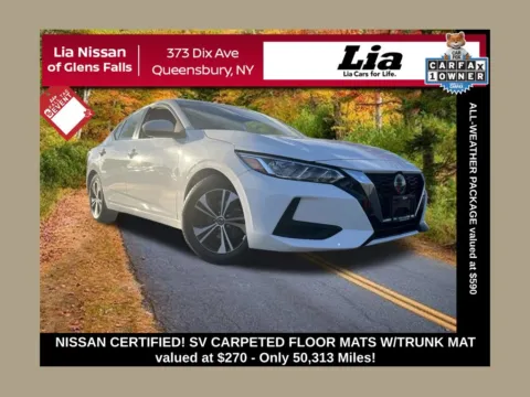 White 2023 Nissan Sentra SV for sale in Queensbury, NY