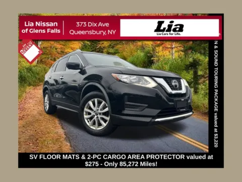 Black 2018 Nissan Rogue SV for sale in Queensbury, NY