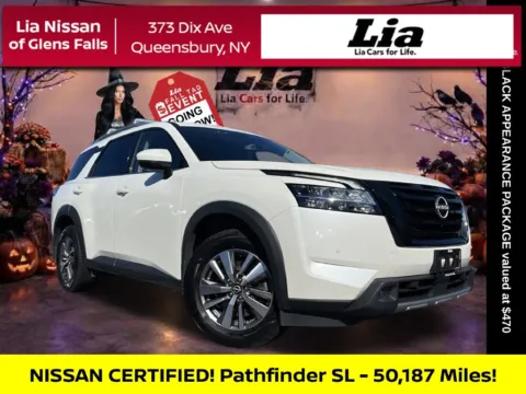 White 2023 Nissan Pathfinder SL for sale in Queensbury, NY