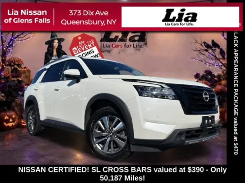 White 2023 Nissan Pathfinder SL for sale in Queensbury, NY