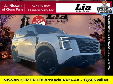 White 2025 Nissan Armada PRO-4X for sale in Queensbury, NY