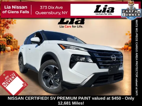 White 2025 Nissan Rogue SV for sale in Queensbury, NY