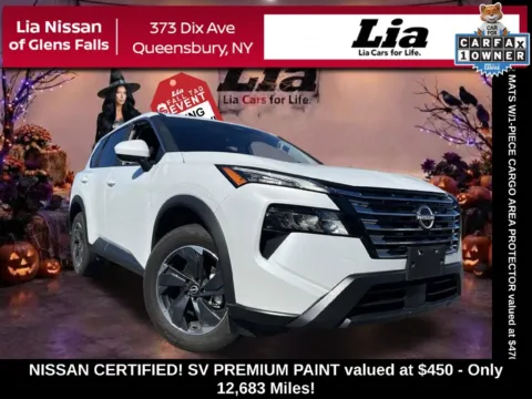 White 2025 Nissan Rogue SV for sale in Queensbury, NY