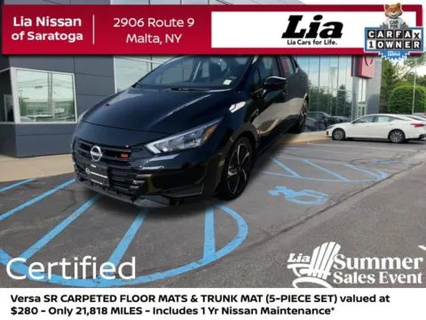 Black 2025 Nissan Versa 1.6 SR for sale in Malta, NY