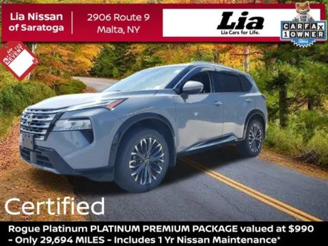 Gray 2024 Nissan Rogue Platinum for sale in Malta, NY