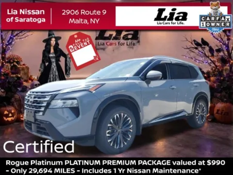 Gray 2024 Nissan Rogue Platinum for sale in Malta, NY