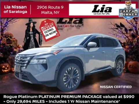 Gray 2024 Nissan Rogue Platinum for sale in Malta, NY