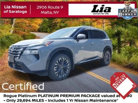 Gray 2024 Nissan Rogue Platinum for sale in Malta, NY