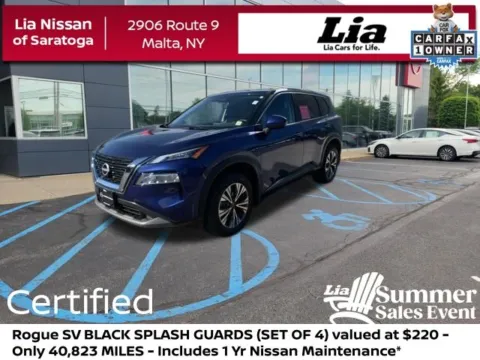 Blue 2023 Nissan Rogue SV for sale in Malta, NY