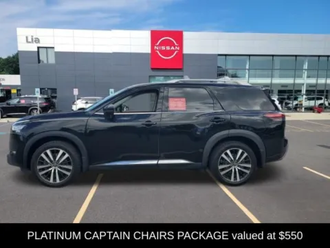 Photos of 2023 Nissan Pathfinder Platinum for sale in Malta, NY at Lia Nissan of Saratoga