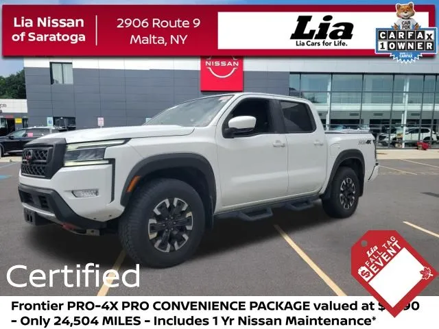 White 2023 Nissan Frontier PRO-4X for sale in Malta, NY